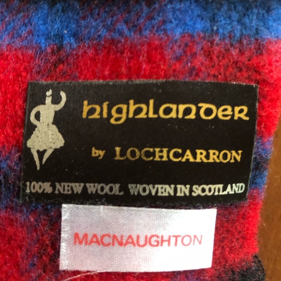 LOCHCARRON Other - New in Package Vintage Highlander Pure New Wool “MACNAUGHTON” Scarf 12x28”